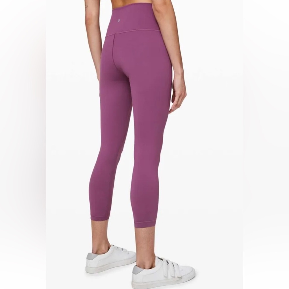 Lululemon wunder under high rise tight 25” vintage plum size 10